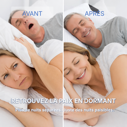 L’oreiller qui fait taire les ronflements — en corrigeant votre position de sommeil | Offre anniversaire 10 ans : -60%